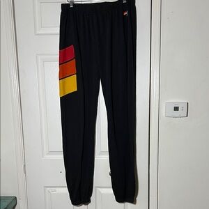 Aviator Nation Black Jogger Sweatpant Size XL